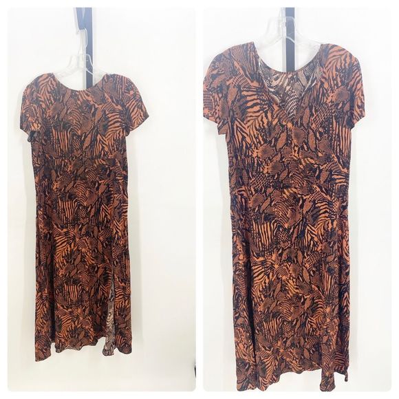 Aritzia Wilfred Animal Snake Print Dress XS - Picture 1 of 5